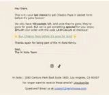 LASTCALL20 coupon verification screenshot