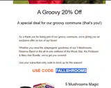FALLSHROOMS coupon verification screenshot