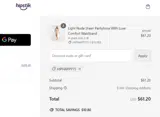 HIPHAPPY15 coupon verification screenshot