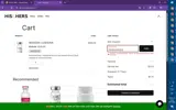 His & Hers coupon verification screenshot