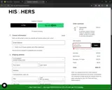 His & Hers coupon verification screenshot