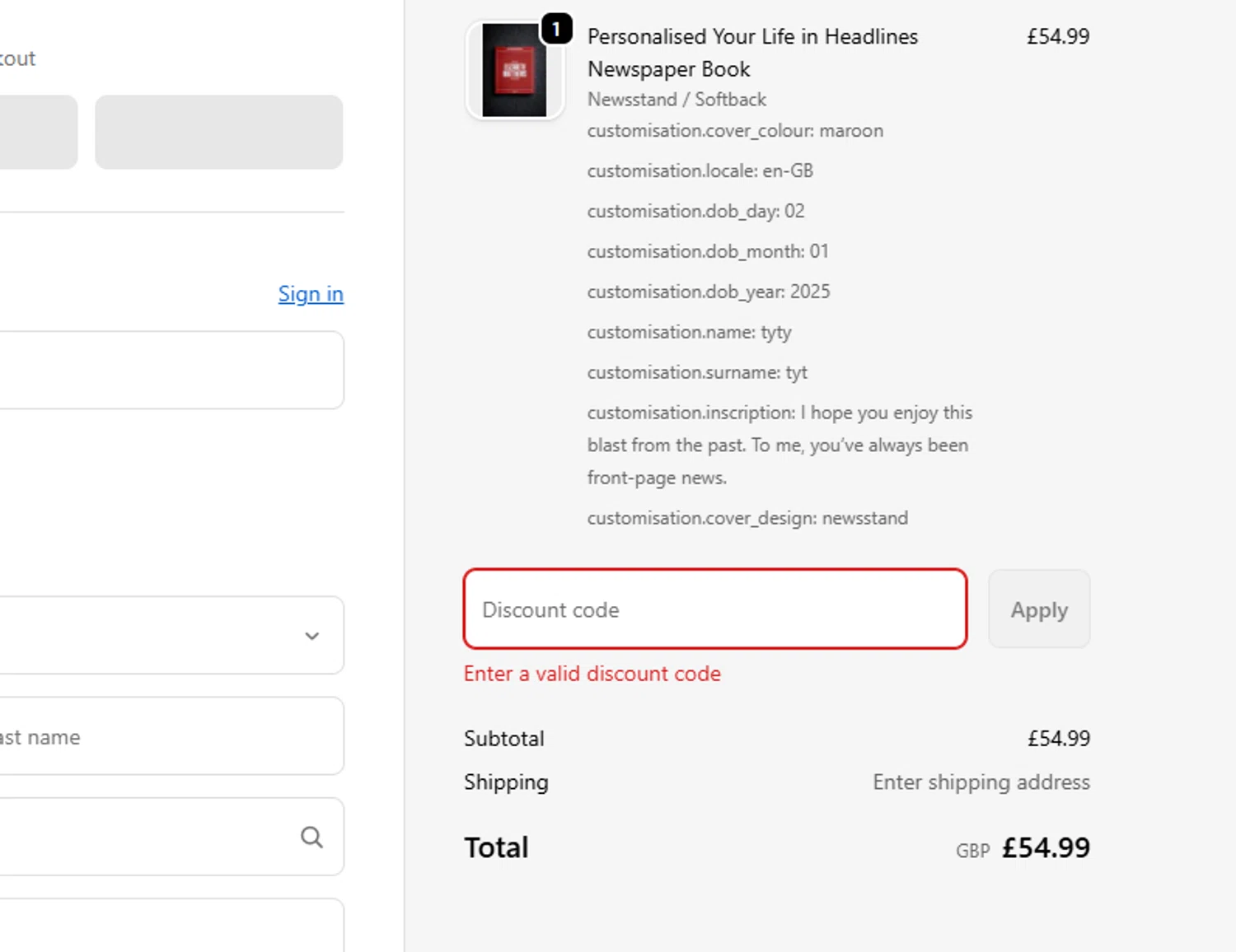 Historic Newspapers promo code screenshot showing code ZERODEL10 applied at Historic Newspapers checkout page. Uploaded by SimplyCodes community member ITSO1676764508225 on Nov 3, 2025