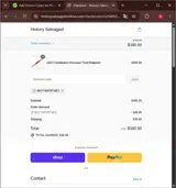 History Salvaged coupon verification screenshot
