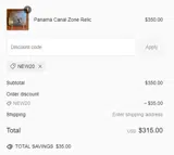 History Salvaged coupon verification screenshot