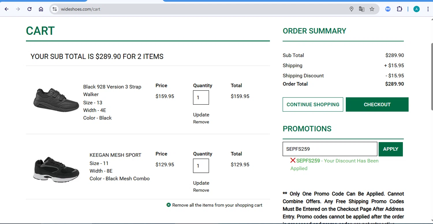 Hitchcock checkout page showing Hitchcock coupon code box | Screenshot taken by SimplyCodes community member on Sep 4, 2025