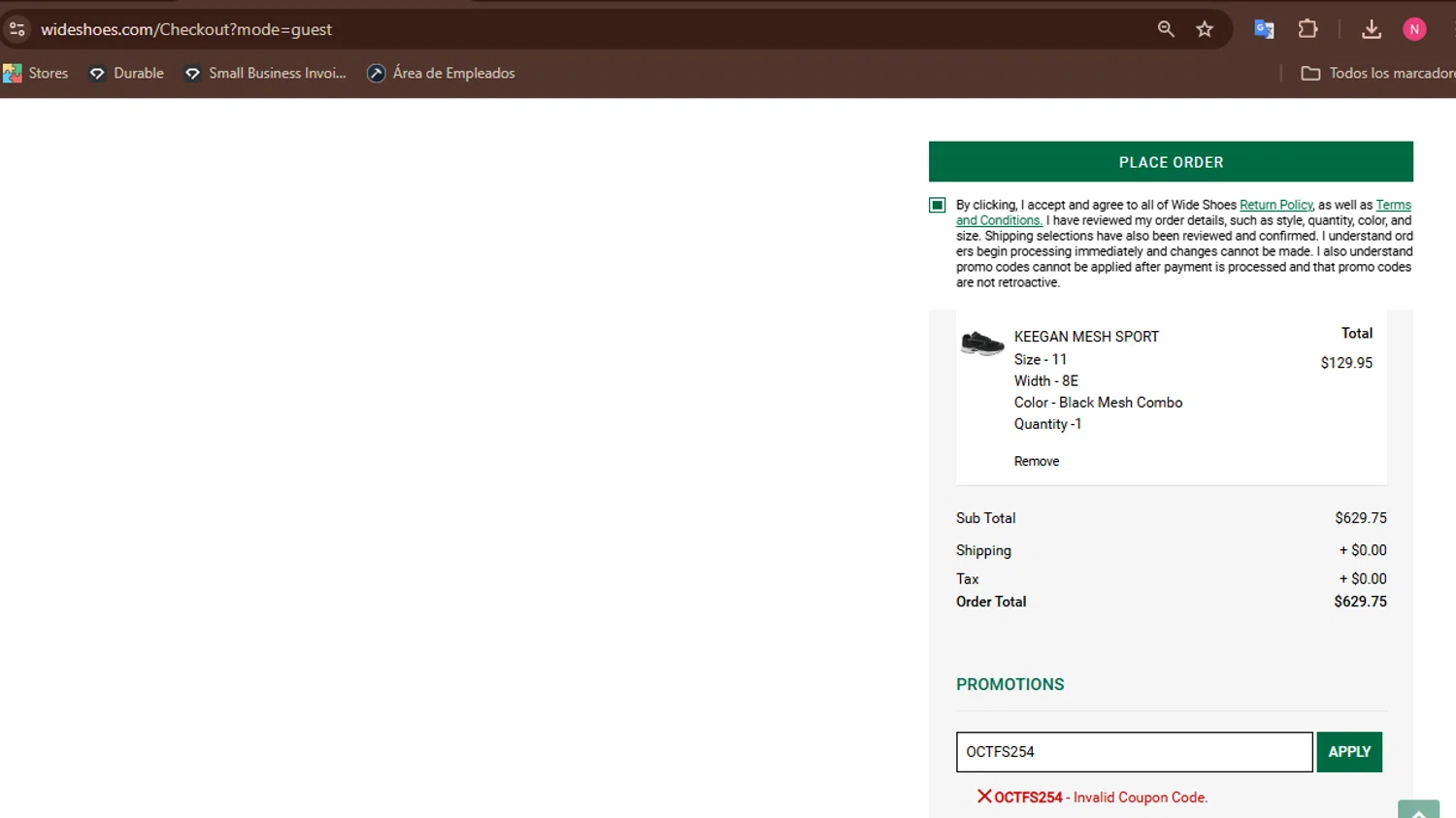 Hitchcock coupon code screenshot showing code OCTFS254 applied at Hitchcock checkout page. Uploaded by SimplyCodes community member SwiftShopper8601 on Oct 19, 2025