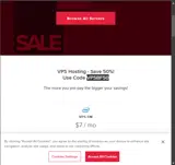 Hivelocity coupon verification screenshot