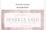 SPARKLE25 coupon verification screenshot