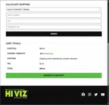 Hi-Viz coupon verification screenshot