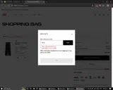 H&M coupon verification screenshot