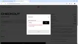 H&M coupon verification screenshot