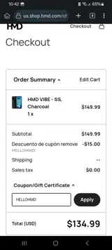 HELLOHMD coupon verification screenshot