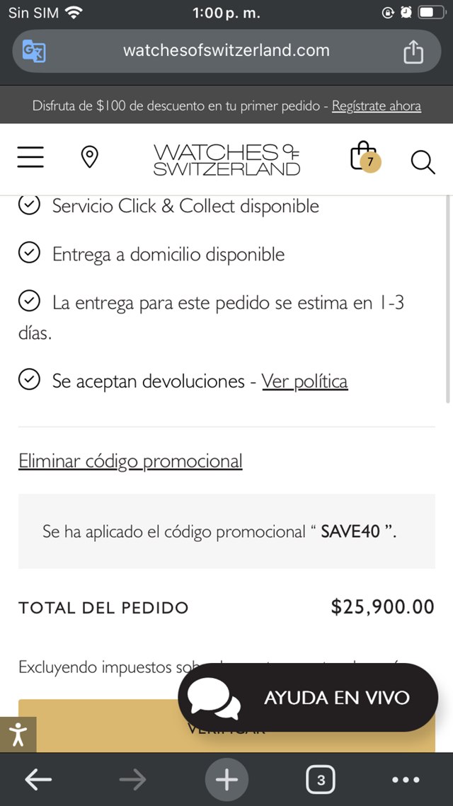 Hodinkee Shop checkout page showing Hodinkee Shop discount code box | Screenshot taken by SimplyCodes community member on Jan 23, 2025