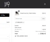 Carlos10% coupon verification screenshot