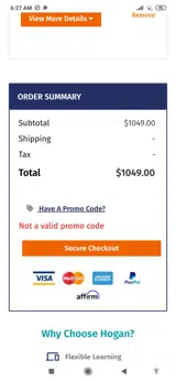 GROW25 coupon verification screenshot