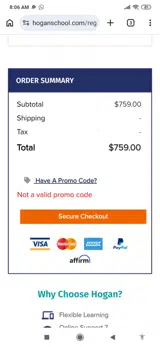 STARTNOW20 coupon verification screenshot