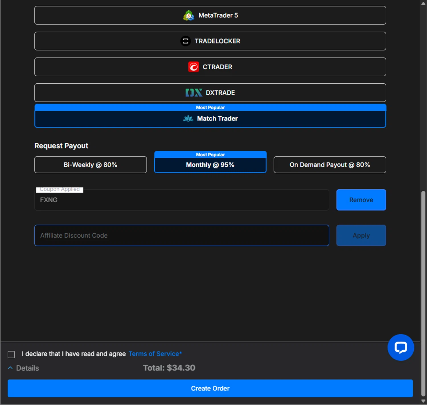 Hola Prime promo code screenshot showing code FXNG applied at Hola Prime checkout page. Uploaded by SimplyCodes community member PillarsofCreation on Dec 17, 2025