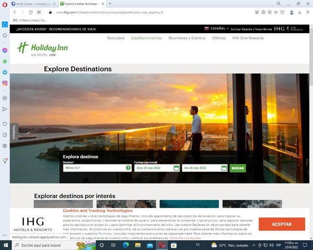 Holiday Inn checkout page showing Holiday Inn promo code box | Screenshot taken by SimplyCodes community member on Sep 25, 2022