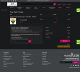 WELCOME coupon verification screenshot