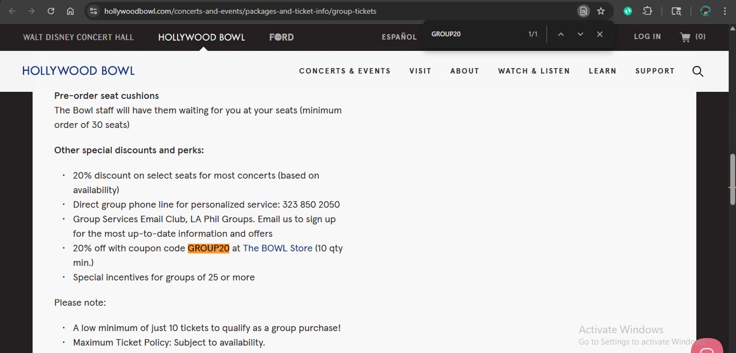 Hollywood Bowl Promo Codes - 20% Off Coupons Apr 2026