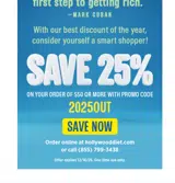 Hollywood Diet coupon verification screenshot