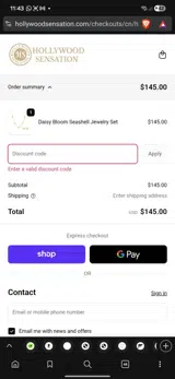 CYBER45 coupon verification screenshot