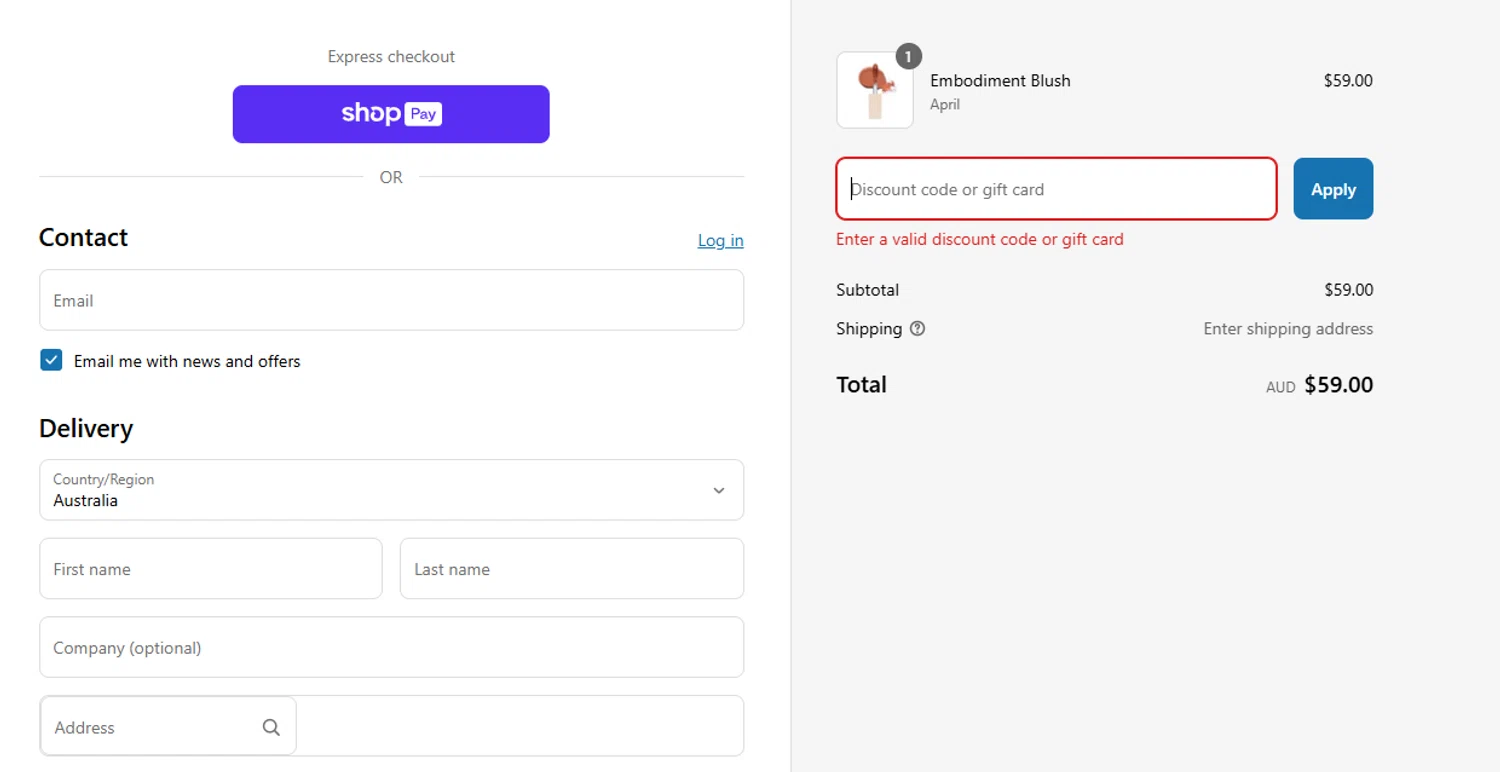 Holme Beauty discount code screenshot showing code FREESHIPPING applied at Holme Beauty checkout page. Uploaded by SimplyCodes community member isjavierpl on Apr 7, 2025