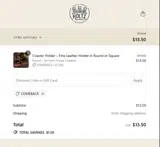 COMEBACK coupon verification screenshot