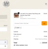 10off coupon verification screenshot