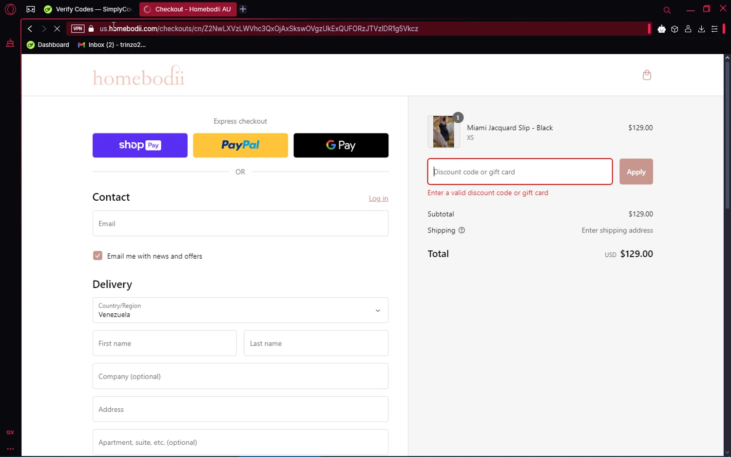 Homebodii promo code screenshot showing code Lilah10 applied at Homebodii checkout page. Uploaded by SimplyCodes community member SaleRanger1 on Feb 1, 2025