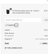 CABINETS8 coupon verification screenshot