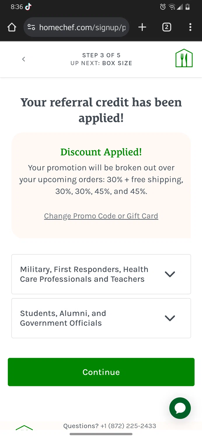 how to use Home Chef coupons