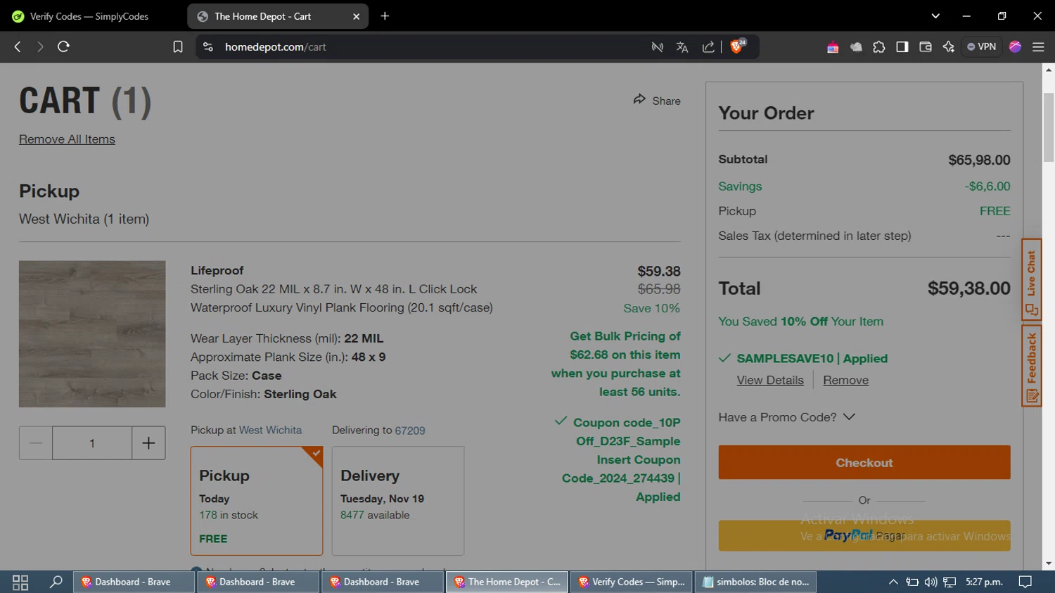 where to use Home Decorators Collection promo code box