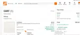 Home Depot coupon verification screenshot