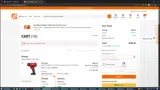 Home Depot coupon verification screenshot