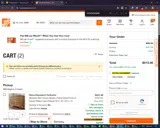 Home Depot coupon verification screenshot