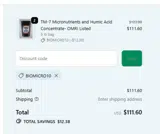 Home & Garden Supply coupon verification screenshot