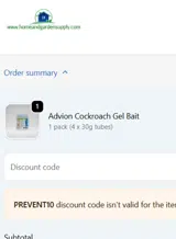 Home & Garden Supply coupon verification screenshot