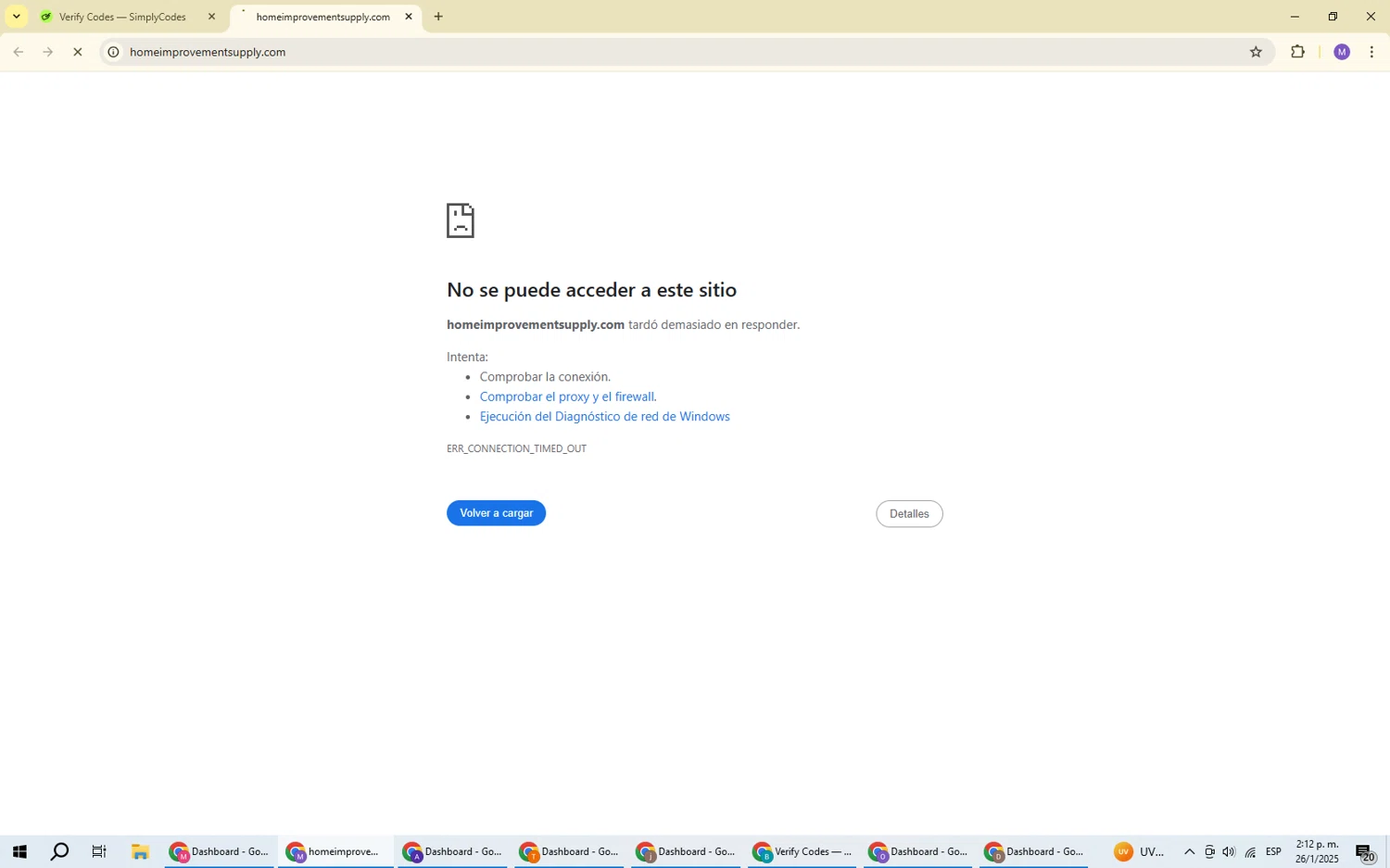Home Improvement Supply discount code screenshot showing code 15Off2000 applied at Home Improvement Supply checkout page. Uploaded by SimplyCodes community member VoucherScout6115 on Jan 26, 2025