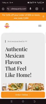Home Made Taqueria coupon verification screenshot