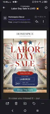 labor20 coupon verification screenshot