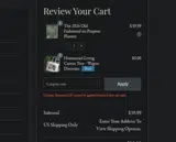 HOMESTEAD26 coupon verification screenshot