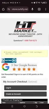 QUICK16OFF coupon verification screenshot
