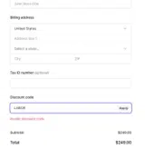 LABOR coupon verification screenshot