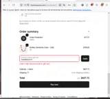 THANKYOU15 coupon verification screenshot