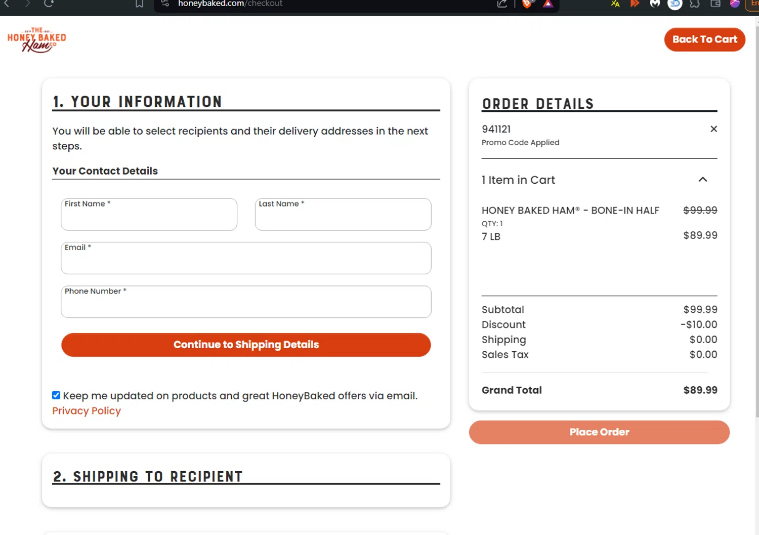 Honeybaked Ham Promo Codes 30 Off May 2024