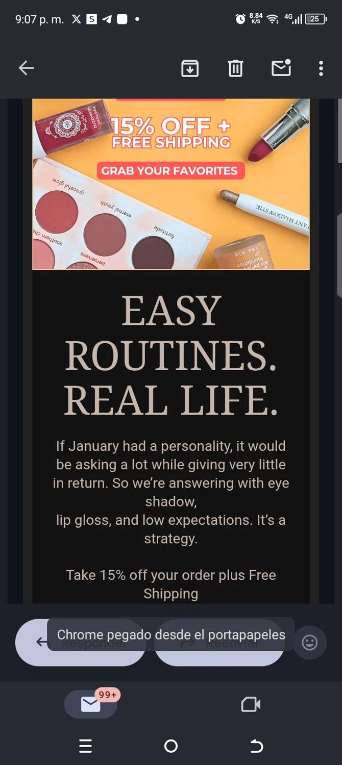 Honeybee Gardens coupon code screenshot showing code 15JAN26 applied at Honeybee Gardens checkout page. Uploaded by SimplyCodes community member kellymoreno on Jan 22, 2026