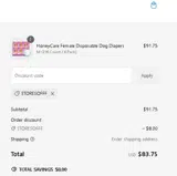 Honeycarepets coupon verification screenshot