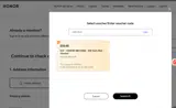 A400UK50 coupon verification screenshot