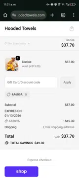 4A609A coupon verification screenshot